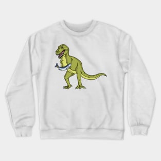 Funny T rex dinosaur illustration Crewneck Sweatshirt